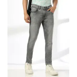 john players jeans Men Heavy-Wash Skinny Fit Cropped Jeans-picture-17