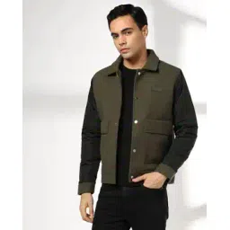 Men Slim Fit Jacket with Flap Pocket-image-40