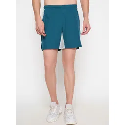 John Players Men Colourblocked Running Sports Shorts with Technology-picture-38