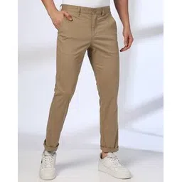 john players Men Flat-Front Slim Fit Chinos-picture-19