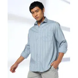 john players Men Self-Weaved Slim Fit Shirt-picture-51