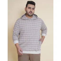 John Pride Beige Cotton Regular Fit Checks Sweartshirt-picture-27