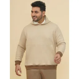 John Pride Beige Fleece Hooded Sweatshirt-picture-28