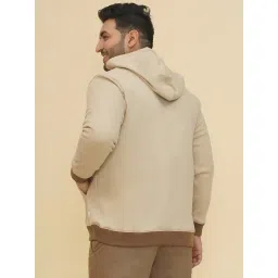 John Pride Beige Fleece Hooded Sweatshirt image 2