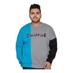 John Pride Blue & Grey  Plus Size Sweatshirt-picture-10