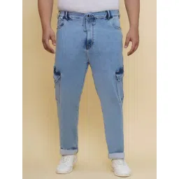 John Pride Blue Cotton Regular Fit Jeans-picture-40