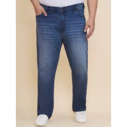 John Pride Blue Cotton Regular Fit Jeans-picture-31
