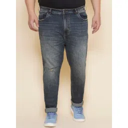 John Pride Blue Regular Fit Distressed Jeans-picture-17