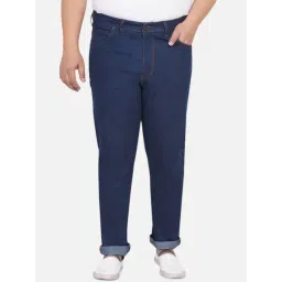 John Pride Blue Regular Fit Plus Size Jeans-picture-46
