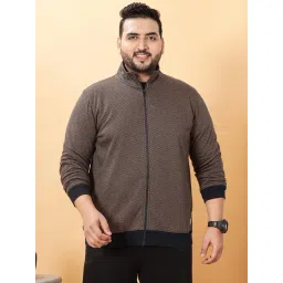 John Pride Brown Fleece Regular Fit Solid Jacket-picture-39