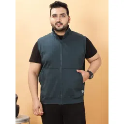 John Pride Green Fleece Regular Fit Solid Jacket-picture-34