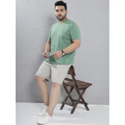 John Pride Grey Cotton Regular Fit Solid Short image 5