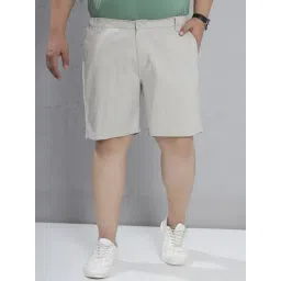 John Pride Grey Cotton Regular Fit Solid Short image 1
