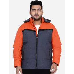 John Pride Men Plus Size Colourblocked Padded Jacket-picture-34