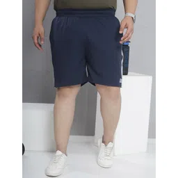 John Pride Men Plus Size Colourblocked Training or Gym Dry Fit Sports Shorts-picture-24