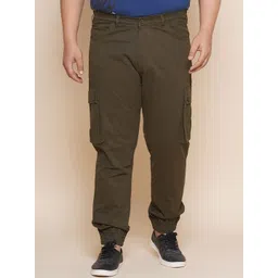 John Pride Men Plus Size Mid-Rise Cargo Trousers-picture-25