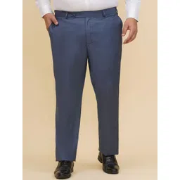 John Pride Men Plus Size Mid-Rise Formal Trousers-picture-16