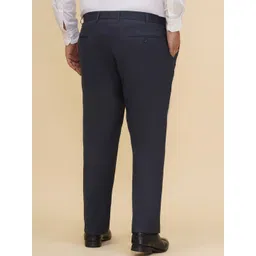 John Pride Men Plus Size Mid-Rise Formal Trousers image 4