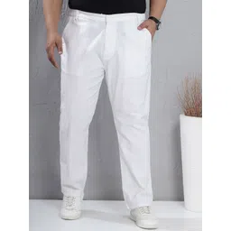 John Pride Men Plus Size Regular Fit Mid-Rise Trousers-picture-32