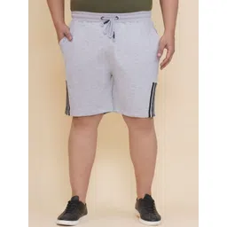 John Pride Men Plus Size Side Striped Regular Fit Shorts-picture-22