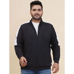 John Pride Men Plus Size Solid Mock Collar Sweatshirt-picture-17