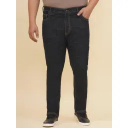 John Pride Navy Cotton Mid Rise Jeans-picture-13