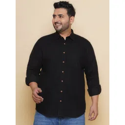 John Pride Plus Size Cotton Casual Shirt-picture-13
