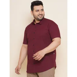 John Pride Plus Size Cotton Casual Shirt image 2