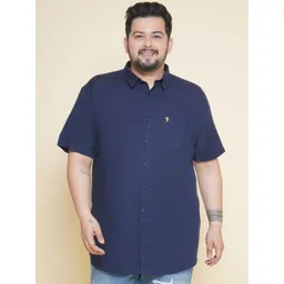 John Pride Plus SIze Cotton Linen Casual Shirt-picture-14