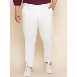 John Pride Plus Size Men Mid-Rise Easy Wash Trousers-picture-38