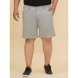 John Pride Plus Size Men Mid-Rise Stretchable Chino Shorts-picture-37