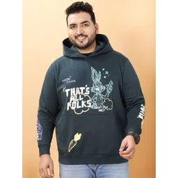 John Pride Plus Size Men Printed Hooded Sweatshirt-picture-39