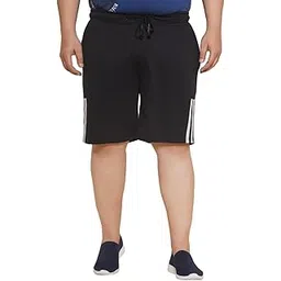 john pride Plus Size Men Regular Fit Knee Length Black Shorts (JPSOK13009_Black)-picture-33
