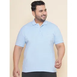 John Pride Plus Size Polo Collar Pockets Cotton T-shirt-picture-41