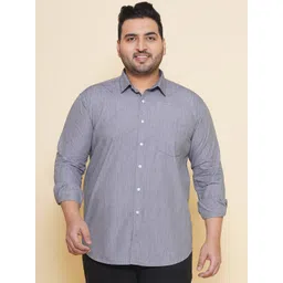 John Pride Plus Size Spread Collar Cotton Casual Shirt-picture-23