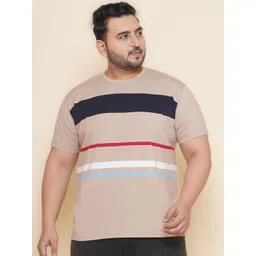 John Pride Striped Round Neck Short Sleeves Plus Size T-shirt-picture-36