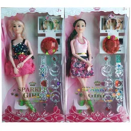 johnnie boy combo Party Doll Special Occasion Outfit medium size Doll With Accessories (Multicolor)-picture-33