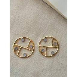 Johori An Elegant Delight Geometric Stud Earrings for Women-picture-33