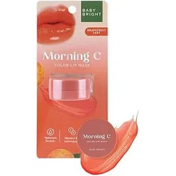 JOJI Grapefruit Tart Morning C Color Lip Mask 3.8g Restores Dry Lips, Plumps & Nourishes Lip Care (Orange)-picture-26
