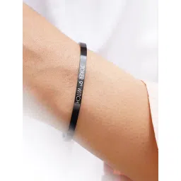 Joker & Witch All Black Black Band Flexible fit Bracelet-picture-14