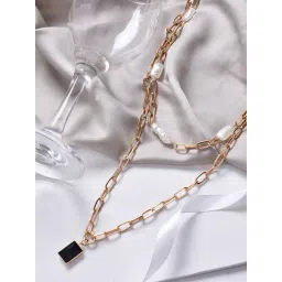 Joker & Witch All Black Trinket Two Pice Layered Necklace-picture-12