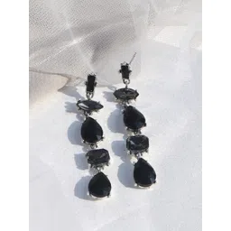 JOKER & WITCH Black Contemporary Drop Earrings-picture-39