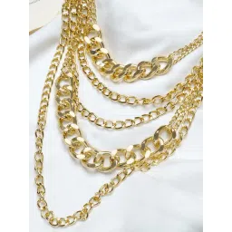 Joker & Witch Chain Links Alice Gold Layered Necklace-picture-20