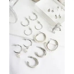 Joker & Witch Gleefully Yours White Drop Earrings - Set of 9-picture-40