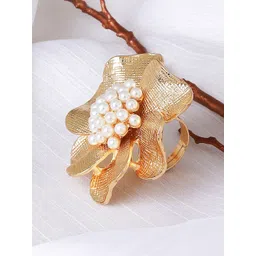 JOKER & WITCH Gold-Plated Beaded Finger Ring-picture-32