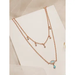 JOKER & WITCH Gold-Toned & Blue Brass Layered Chain-picture-10