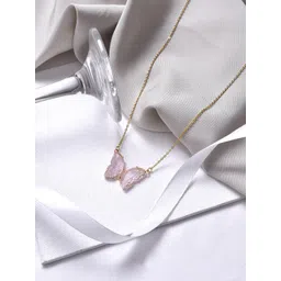 JOKER & WITCH Gold-Toned & Pink Butterfly Chain-picture-34