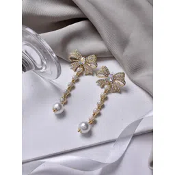 JOKER & WITCH Gold-Toned Contemporary Drop Earrings-picture-40