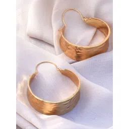 JOKER & WITCH Gold-Toned Contemporary Hoop Earrings-picture-37