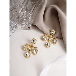 JOKER & WITCH Gold-Toned Contemporary Studs Earrings-picture-27